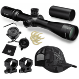 Vortex Optics Viper HST 4-16x44 VMR-1 MOA 30 mm Tube Riflescope with Pro 30mm High Rings (1.18in) and Hat Bundle