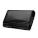 Belt Holster Case for Cricket Debut Smart - Horizontal Executive PU Leather Magnetic Closure Phone Holder Carrying Pouch - Black