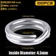 100pcs High Quality 3#-8# Double Line Tackle Swivel Snap Stainless Steel Fishing Split Rings Fish Connector 4.5MM