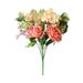 Rose Peony Artificial Wedding Flower Bridal Decor Leaves Flower Bouquet Home Home Decor Hydrangea Artificial Flowers in Vase Winter Stems for Vases Wisteria Hanging Flowers Wisteria Flowers Artificial
