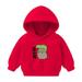 ZCFZJW Holiday Deals! Toddler Unisex Baby Hooded Sweatshirt Infant Boys Girls Winter Hoodies Autumn Cute Dinosaur Print Pullover Jumper Outfits(Red 3-4 Years)