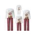 xingqing Matching Family Pajamas Sets Christmas PJs for Family/Dog with Plaid Printed Sleepwear Beige Kid 3-4 Years