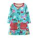 HAWEE Toddler Girls Dresses Winter Longsleeve Dress Cotton Casual Dresses with Pockets