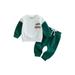 xingqing 0-3Y Christmas Toddler Baby Girl Boy Pants Outfits Santa Sweatshirt Long Pants Fall Winter Outfits Green 0-6 Months