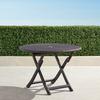 Cafe Round Folding Table - Black - Frontgate