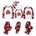 Dezsed Christmas Family Matching Pajamas Set Xmas Pjs Baby Kids Child Printed Top+Pants Family Matching Pajamas Set White 9M