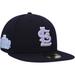 Men's New Era Navy St. Louis Cardinals 2011 World Series Lavender Undervisor 59FIFTY Fitted Hat