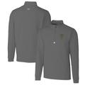 Men's Cutter & Buck Steel Georgia Tech Yellow Jackets Traverse Stretch Quarter Zip-Pullover Top