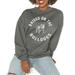 Women's Gameday Couture Charcoal Georgia Bulldogs Good Vibes Premium Fleece Drop Shoulder Pullover Sweatshirt