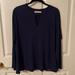 Michael Kors Tops | Dark Navy Blue Long Sleeve Michael Kors Top Size L | Color: Blue | Size: L