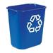 Rubbermaid Blue Office Recycling Bin 3 Gallon