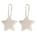 2pcs Pentagram small star reflective pendant bag pendant