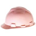 MSA V-Gard Standard Slotted Hardhat Cap w/ Fas-Trac Suspension Pink (6 Units)