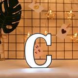 Creative LED Letter Lights Night Light Plastic English Letters Light Lamp