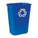 Rubbermaid Blue Office Recycling Bin 10 Gallon