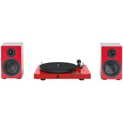 Pro-Ject Juke Box E1 HiFi Set red