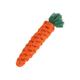 Animal de compagnie carotte coton corde jouet tissé à la main dent nettoyage molaire noeud corde