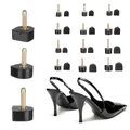 Embouts de réparation de talons hauts pour chaussures noires pour femmes goupilles bouchons