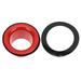 Frcolor Bass Drum Percussion Instrument Accessories Head Port Hole Protector Ring Enhancer Parts