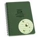 Rite In The Rain Weatherproof Side Spiral Notebook 4.625 x 7 Green Cover Universal Pattern (No. 973) 7 x 4.875 x 0.375