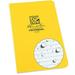 Rite in the Rain Weatherproof Soft Cover Notebook 4 5/8 x 7 1/4 Yellow Cover Universal Pattern (No. 374) 7.25 x 4.625 x 0.375