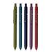 5pcs Morandi Retractable Gel Pens Quick-Drying Ink Ergonomic Design Pen for Students Boys Girls Stationery Gifts Retro Color 5pcs