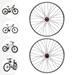 Mountain Wheelset 29 inch Red Hub Disc Brake Bicycle Wheels Front + Rear Wheel 29 Inch Mountain Bike Wheelset Aluminum Alloy Rim Disc Brake MTB Wheelset Red