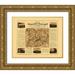 Henderson 24x20 Gold Ornate Wood Framed with Double Matting Museum Art Print Titled - Appomattox Court House Vicinity Virginia