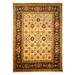 EORC Ivory Hand Knotted Wool Traditional Super Mahal Rug 8 x 10
