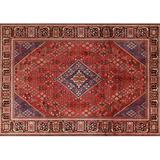 Ahgly Company Indoor Rectangle Traditional Rust Pink Persian Area Rugs 8 x 12