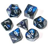 cusdie 7-Die Acrylic Dice Polyhedral Dice Set with Glitters for Role Playing Game Dungeons and Dragons D&D Dice MTG Pathfinder