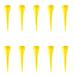 10 Pack Stable Golf Tee Pin Cup Shape golf professional tees Replacement Yellow 2-1/8