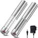 2 Pcs LED Strobe Baton Light LED Bottle Service Light Reusable LED Light Champagne Bottle Handheld Light Silver US Plug