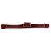 Weaver Straight Leather Curb Strap Burgundy
