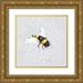 Talent Kelley 12x12 Gold Ornate Wood Framed with Double Matting Museum Art Print Titled - Honey Bee II