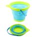 Baby Toys Old Bucket Shovel Sand Bucket Bucket Sandbox Square Summer Party Foldable Bucket Bucket Silicone Foldable Bucket Children Beach Toys Travel Kids Toys Plastic D