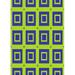 Ahgly Company Machine Washable Indoor Rectangle Transitional Green Yellow Green Area Rugs 5 x 7