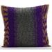 22x22 inch (55x55 cm) Throw Pillow Cover Purple Throw Pillow Cover Couch Beaded Art Pillow Cover Art Silk Square Pillowcase Modern Cushion Cover Striped - Metal Berry