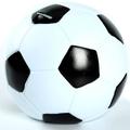 H&W Soccer Piggy Bank for Grils Boys Shatterproof Football Sports Themed Coin Bank Small Size 2022 World Cup Soccer Gift for Kids(S Size)