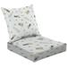 2-Piece Deep Seating Cushion Set Cute seamless for kids design gift wrap fabrics stationery more Outdoor Chair Solid Rectangle Patio Cushion Set