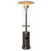BMUERS Outdoor Heater Propane Standing LP Gas Steel with Table and Wheels