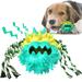 Dog Chew Toys Ball for Aggressive Chewers Likaty Indestructible Squeaker Dog Toy Puppy Chew Teething Toys for Large Medium Small Dogs Blue