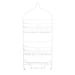 Wayfair Basics® Betio Large 3-Tier Rust-Resistant Metal Hanging Shower Caddy Metal in White | 24 H x 11 W x 4.5 D in