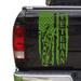 Soldier Veteran Enlisted Man Retired U.S. Army USAF USMC Distressed American US USA Flag Truck Tailgate Vinyl Decal fits Most Pickup Trucks Military Sticker (11 x 20 Lime-Tree Green)