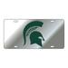 Michigan State Tag (LASER SIL/GRN SPARTAN (16515))