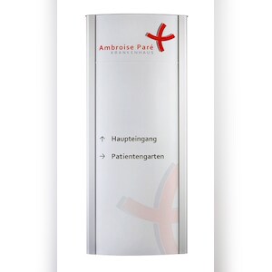 FRANKFURT Außenaufsteller, Beschriftungsfläche weiß, 300 x 132,6 cm Image