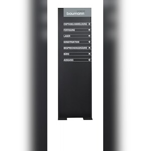 MADRID Black Line Innenaufsteller 200 x 60 cm Image