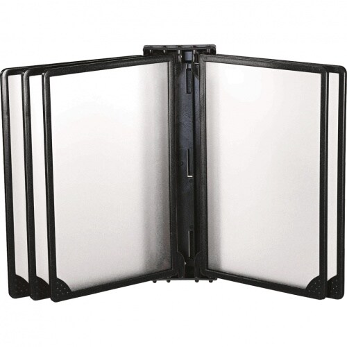 Klapprahmen INFOLINE, Wandhalterung mit 5 Rahmen, schwarz, Kunststoff, DIN A4 Image