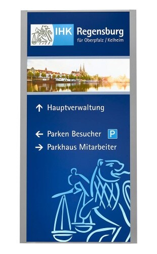 MADRID Silver Line Außenaufsteller mit einseitiger LED-Beleuchtung, 250 x 125 cm Image