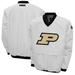 Men's Franchise Club White Purdue Boilermakers Windshell Big Logo V-Neck Pullover Jacket